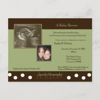 Baby Shower for Emily & Melvin (JACOB) Postcard US