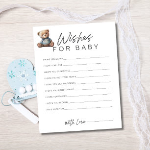 Baby Shower Game Baby Boy Wishes For Baby Invitation