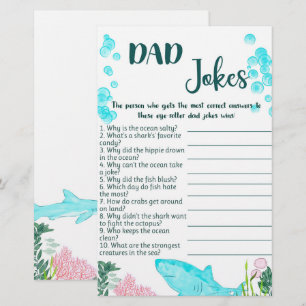 Baby Shower Game Card Dad Jokes