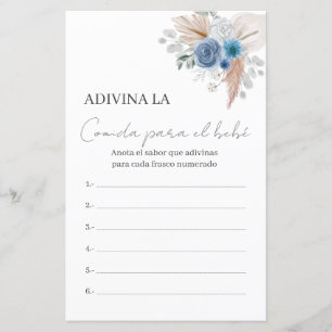 Baby Shower Game Guess the Food