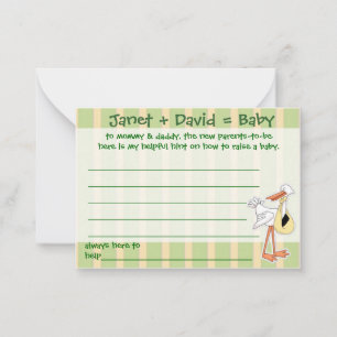 Baby Shower Game Helpful Hint Cards