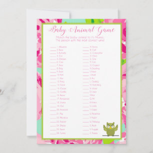 Baby Shower Game Invitation