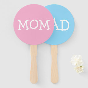 Baby Shower Game Was it Mum or Dad Hand Fan