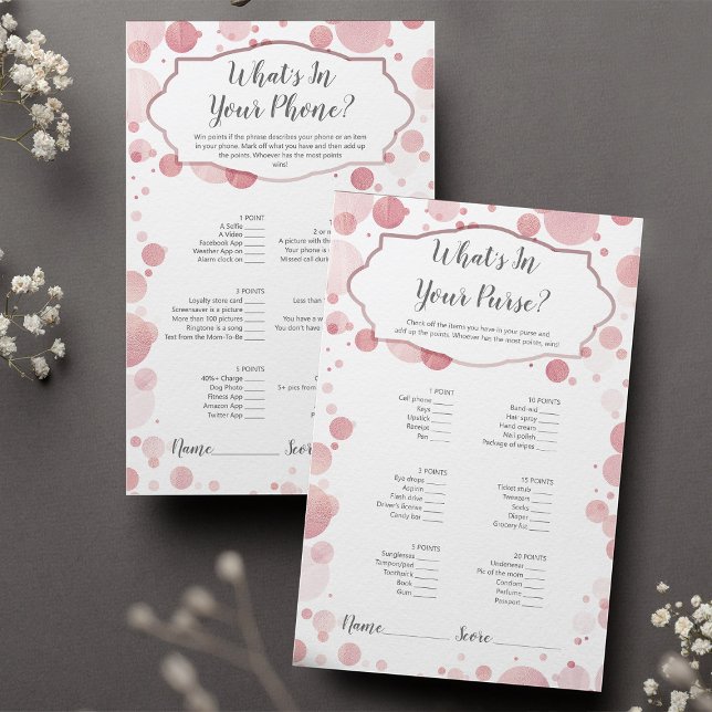 Baby Shower Game | What's In Your Phone / Purse? (Creator Uploaded)