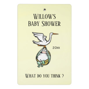 Baby Shower Games Memory Boards Mini Clipboard