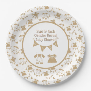 Baby Shower Gender Neutral Paper Plate