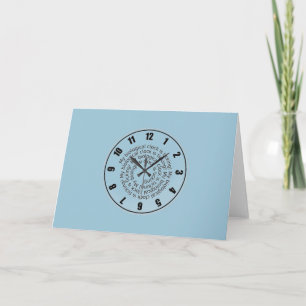 Baby Shower Gender Reveal Blue Pink Note Card