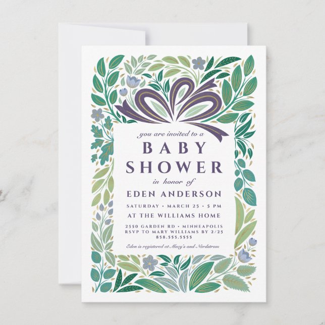 Baby Shower Gift, Gender Neutral Invitation (Front)