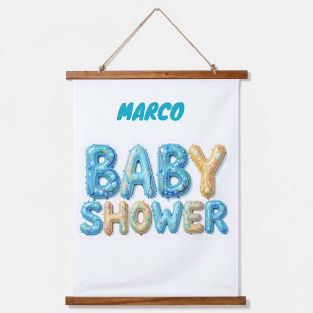 Baby shower gift hanging tapestry (Front)