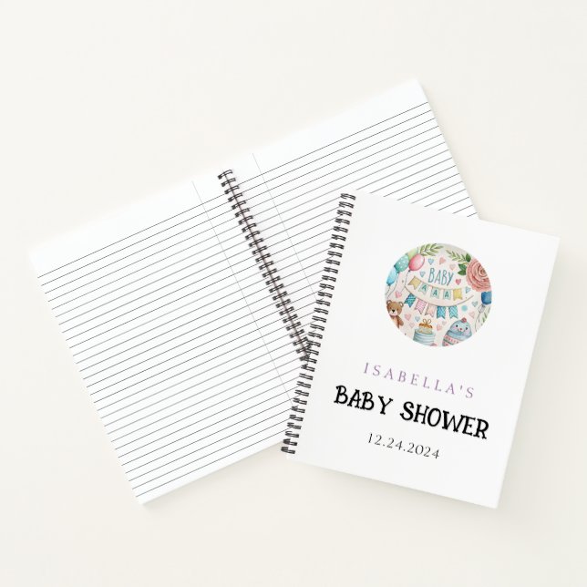 Baby Shower Gift List Notebook (Inside)