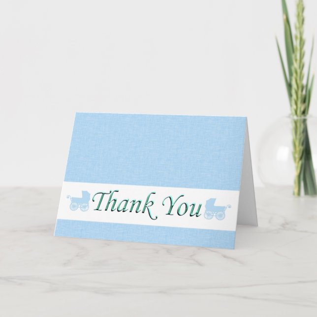 Baby Shower Gift Thank You. Baby gift Thank You Card (Front)