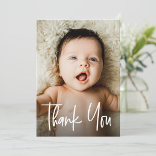 Baby Shower Gift Thank you Custom Photo Card