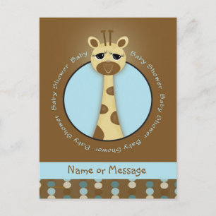 Baby Shower Giraffe Postcards
