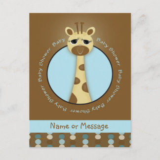 Baby Shower Giraffe Postcards