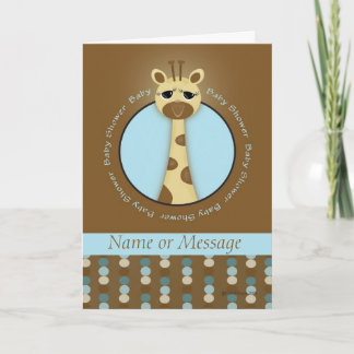 Baby Shower Giraffe Template