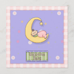 Baby Shower Girl Decorative Design Invitation