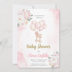 Baby Shower Girl in Spanish Invitation