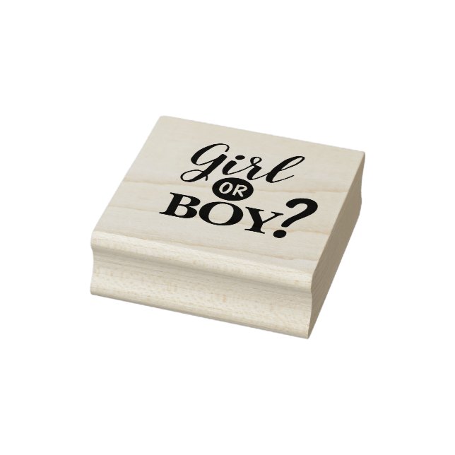 Baby Shower Girl or Boy  Rubber Stamp (Stamp)