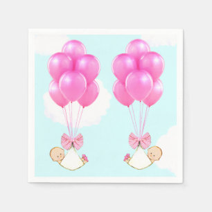 Baby Shower Girl Twins Napkin