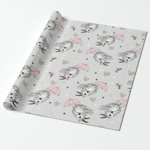 Baby Shower Girl  Wrapping Paper