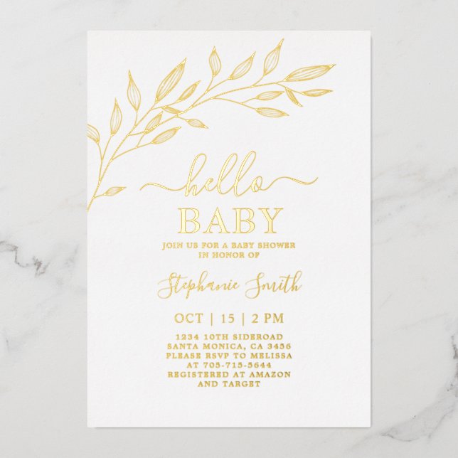 Baby Shower Gold (Front)