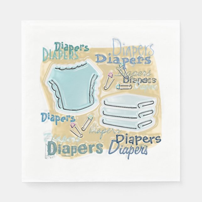 Baby Shower Graphics Napkin (Front)