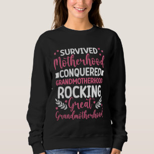 Baby Shower Great Grandma Great Grandmotherhood Sweatshirt