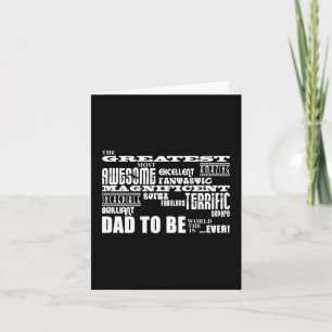 Baby Shower Greatest Best Future Fathers Dad to Be Invitation