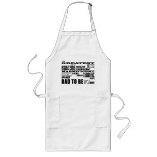 Baby Shower Greatest Best Future Fathers Dad to Be Long Apron