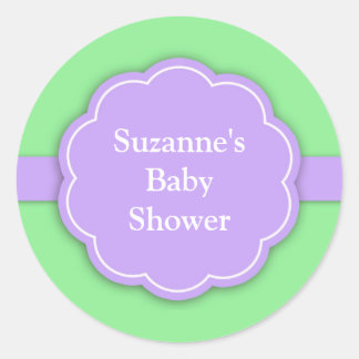 Baby Shower Green Sticker
