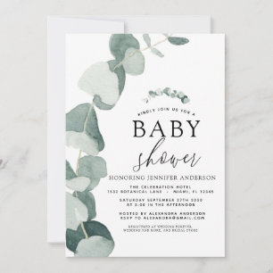 Baby Shower Greenery Eucalyptus Invitation