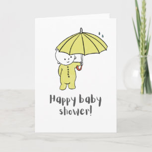 Baby shower greeting card