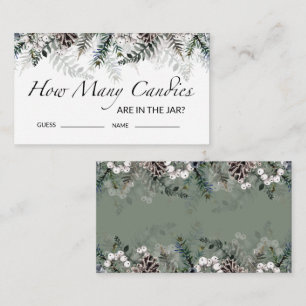 Baby Shower Guess How Many Candies Enclosure Card