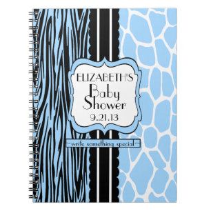 Baby Shower Guest Book-Blue Notebook