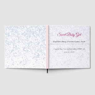 Baby Shower Guest Book Elegant Keepsake