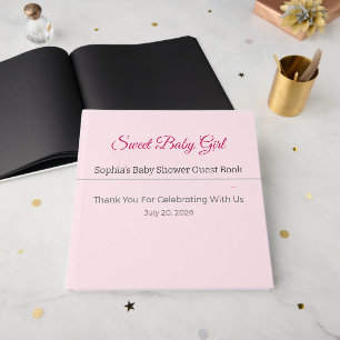 Baby Shower Guest Book Elegant Keepsake