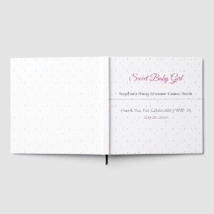 Baby Shower Guest Book Elegant Keepsake