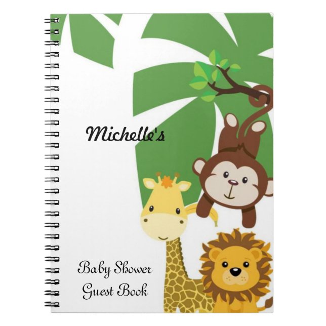 Baby Shower Guest Book Notebook (Front)