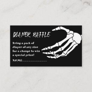 Baby Shower Halloween Diaper Raffle Enclosure Card