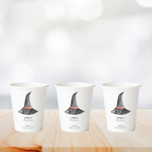 Baby Shower Halloween Fall Autumn Cute Simple  Paper Cups
