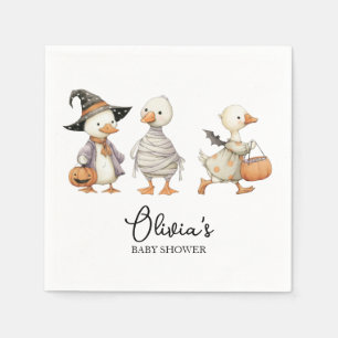 Baby Shower Halloween goose Napkin