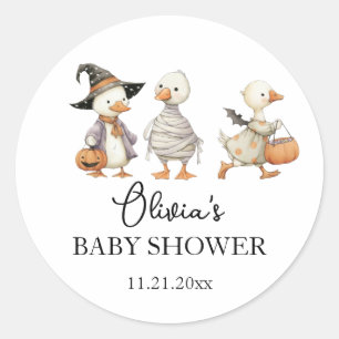 Baby Shower Halloween goose sticker