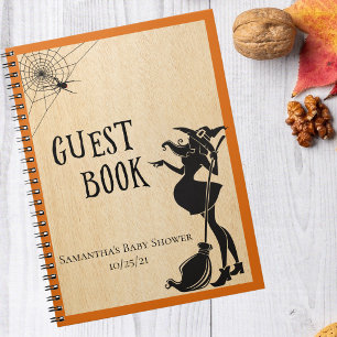 Baby Shower Halloween Witch Guest Book