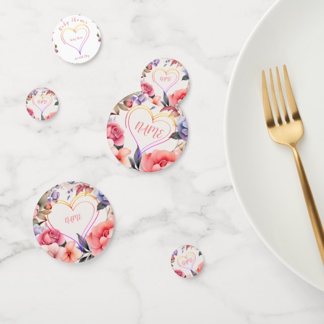 Baby Shower Heart Confetti (Group)