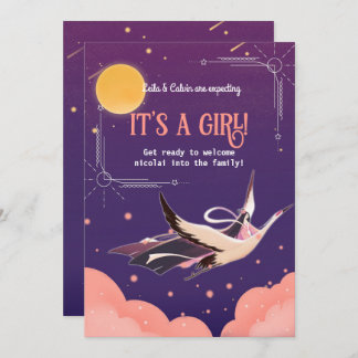 baby shower heavenly magic invitation