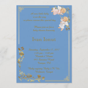 Baby Shower honouring boy Invitation