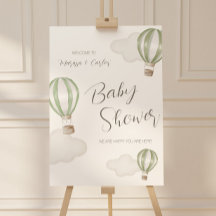 Baby Shower Hot Air Balloons Gender Neutral