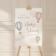 Baby Shower Hot Air Balloons Gender Neutral