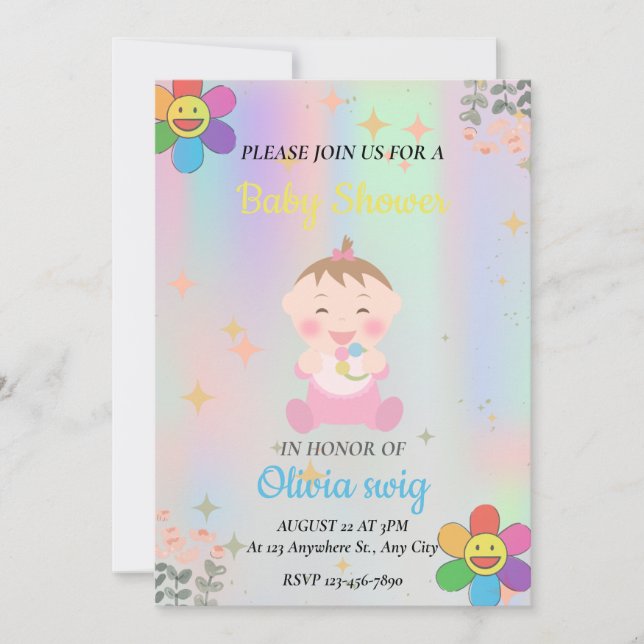baby shower invitation (Front)