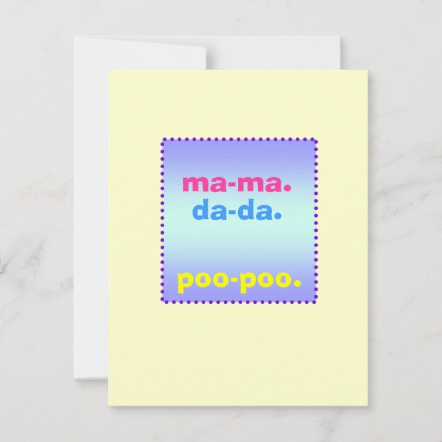 Baby Shower invitation (Front)